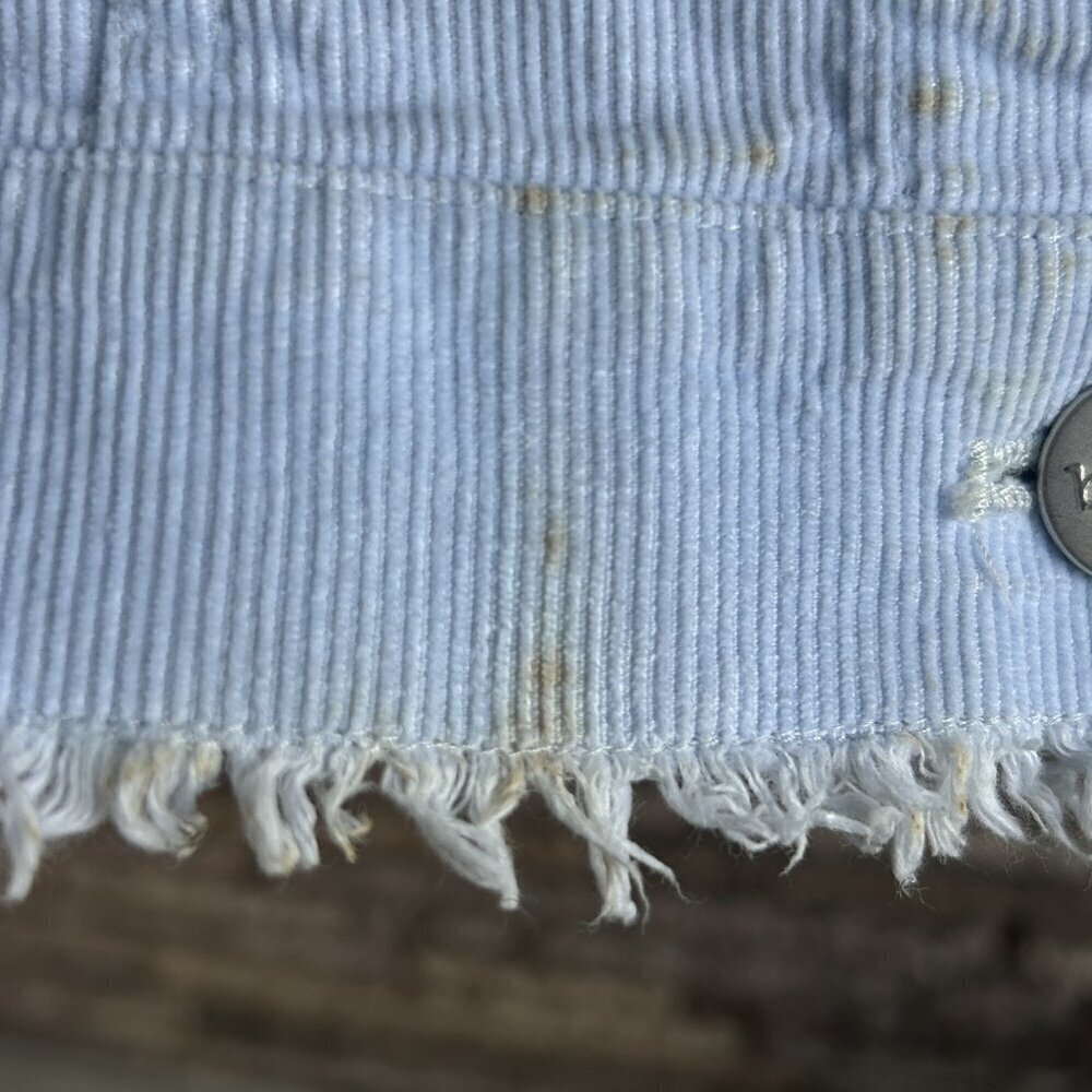 So Blue Sigrid Olsen Light Blue Pinwale Corduroy Trucker Jacket Size Small - Picture 8 of 10